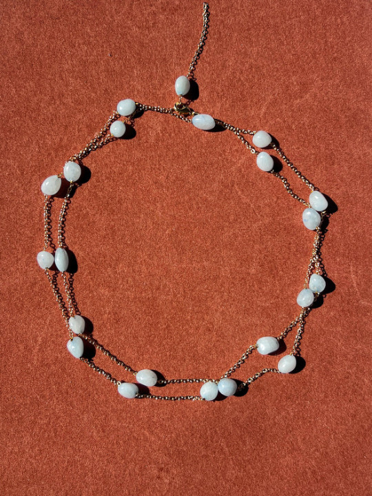 NATURAL AQUAMARINE CHAIN
