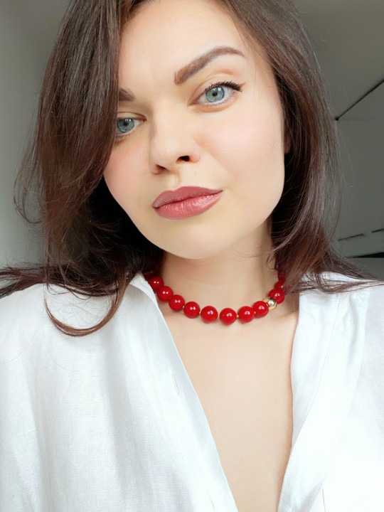 RED SHELL CHOKER RED SHELL CHOKER