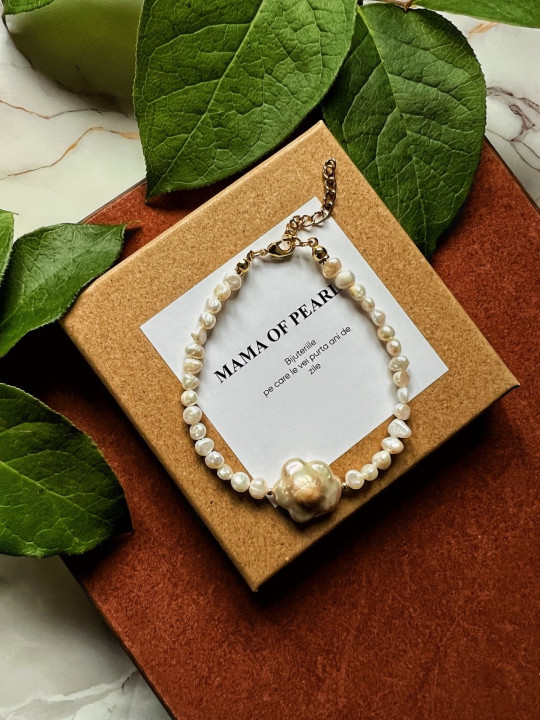 FLOWER PEARL BRACELET 