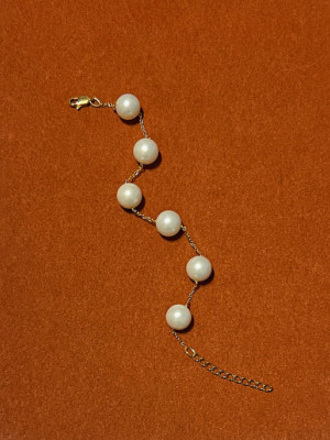 SIX SHELL PEARLS BRACELET 