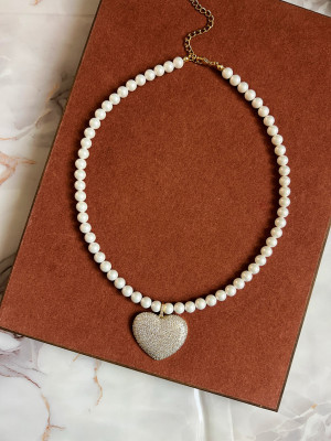 HEART & SHELL NECKLACE 