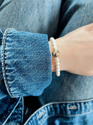 ONE GOLD BEAD MEMORY BRACELET 