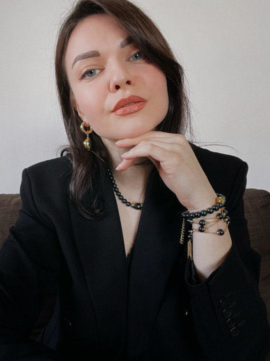 BLACK PEARLS SET BLACK PEARLS SET